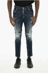 Dsquared2 Distressed Effect Stonewashed Jeans 15cm In Blue