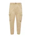 Dsquared2 Distressed Effect Tapered Cargo Trousers For Men In Nude