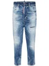 Dsquared2 Distressed-effect Tapered Jeans In Blue