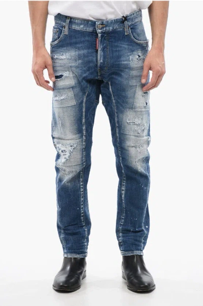 Dsquared2 Distressed Effect Tidy Biker Jeans 18 Cm