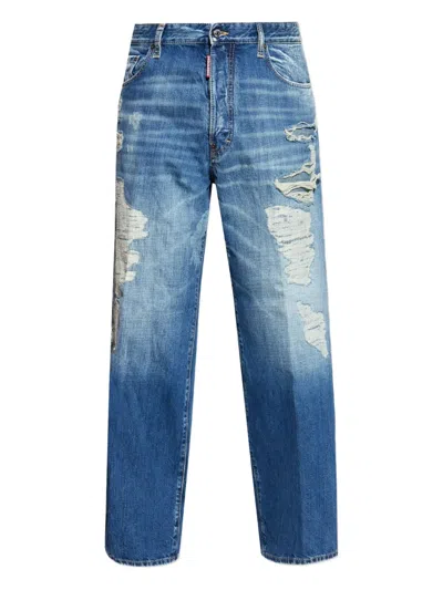 DSQUARED2 DISTRESSED-FINISH JEANS