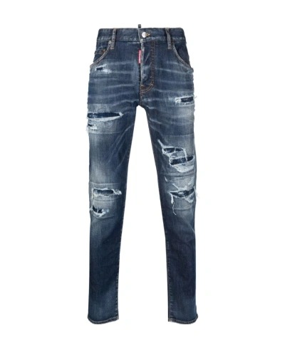 DSQUARED2 DSQUARED2 LOGO TAG DISTRESSED JEANS