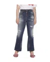 Dsquared2 Distressed Flared Jeans In Black