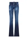 Dsquared2 Distressed Flared Jeans In Blue