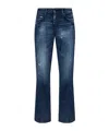 Dsquared2 Distressed Flared Jeans In Blue