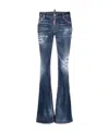 Dsquared2 Distressed Flared Jeans In Blue
