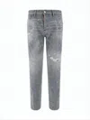 Dsquared2 Distressed Grey Denim Pants In Gray