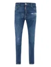 Dsquared2 Dsquared Stretch Denim Skater Jeans In Blue