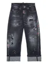 Dsquared2 Distressed Jeans In Black