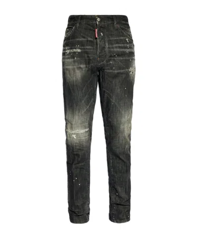 DSQUARED2 DSQUARED2 STRAIGHT-LEG DISTRESSED JEANS