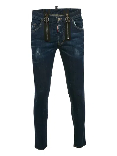 Pre-owned Dsquared2 Distressed Jeans In Blue