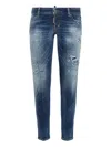 Dsquared2 Distressed Jeans In Blue