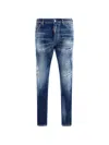Dsquared2 Distressed Jeans In Blue