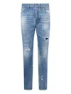 Dsquared2 Distressed Jeans In Blue