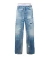 Dsquared2 Distressed Jeans In Blue