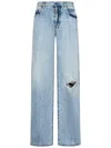 DSQUARED2 DISTRESSED LIGHT PALM BEAM WASH 642 JEANS