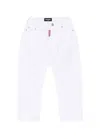 Dsquared2 Distressed Logo Jeans In White