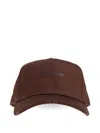 Dsquared2 Logo-printed Distressed Baseball Cap In Brown