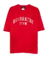 Dsquared2 Distressed Logo-print T-shirt In Red
