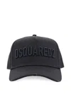 Dsquared2 Distressed Logo-patch Baseball Cap In Blue