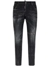 Dsquared2 Dsquared Men Jeans With A Lived-in Effect In Black