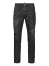 Dsquared2 Nirvana Wash Skater Jeans In Black