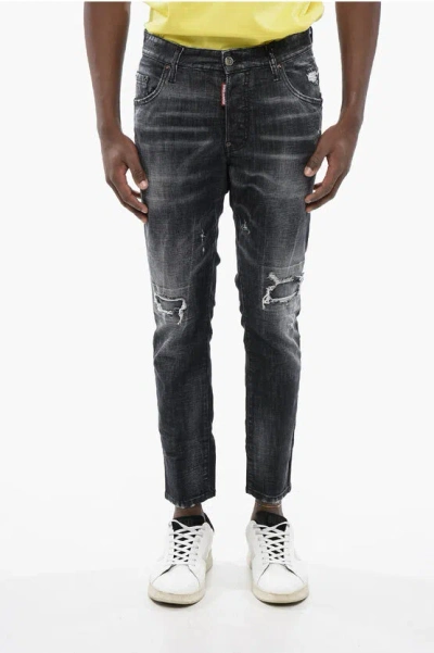 DSQUARED2 DISTRESSED SKATER DENIMS