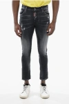 Dsquared2 Distressed Skater Denims With Stonewash Effect
