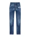 Dsquared2 Stretch Cotton Skater Jeans In Blue