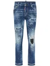 Dsquared2 Skinny-jeans Im Distressed-look In Blau