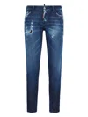 Dsquared2 Distressed Skinny Jeans In Blue