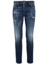 Dsquared2 Distressed Skinny Jeans In Blue