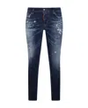 Dsquared2 Distressed Skinny Jeans In Blue