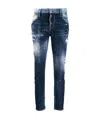 Dsquared2 Distressed Skinny Jeans In Blue