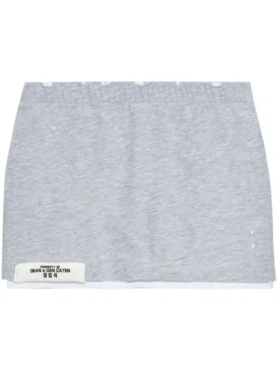 Dsquared2 Distressed Skirt In White