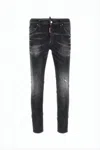 Dsquared2 Distressed Slim Fit Denim Pants In Multi