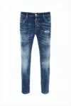 Dsquared2 Distressed Slim-fit Denim Trousers In Multi