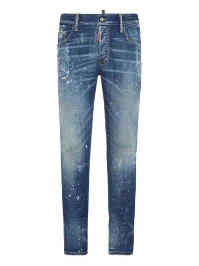 DSQUARED2 DISTRESSED SLIM-FIT JEANS