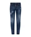 Dsquared2 Distressed Slim-fit Jeans In Blue