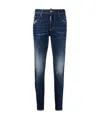 Dsquared2 Distressed Slim-fit Jeans In Blue