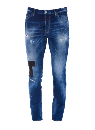 Dsquared2 Distressed Slim-fit Jeans In C