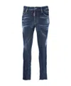 Dsquared2 Distressed Slim-fit Jeans In Blue