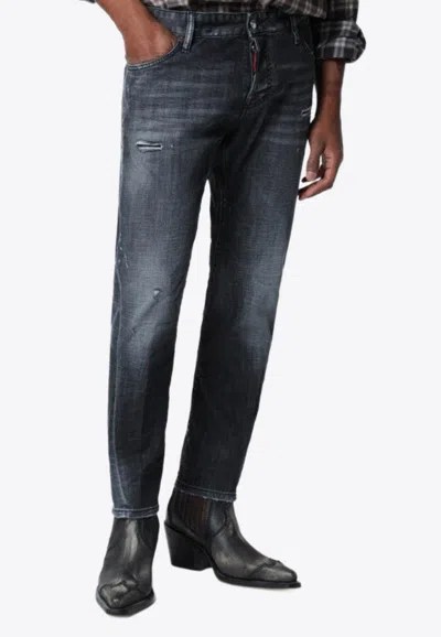 DSQUARED2 DISTRESSED SLIM JEANS