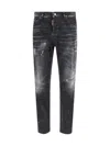 DSQUARED2 DISTRESSED SPRAYED EFFECT JEANS
