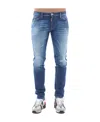 Dsquared2 Distressed Stonewashed Jeans In Blue