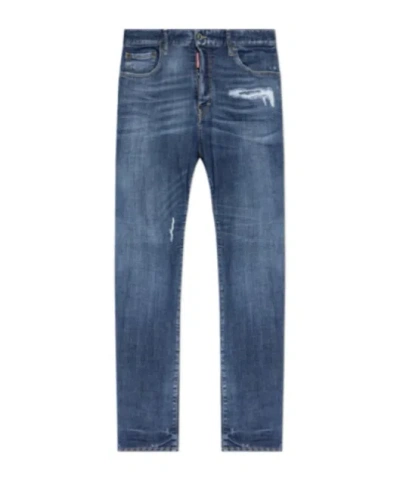 Dsquared2 Distressed Straight-leg Jeans