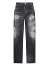 Dsquared2 Distressed Straight-leg Jeans In Gray