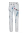Dsquared2 Distressed Straight-leg Jeans In White
