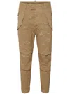 Dsquared2 Distressed Straight-leg Trousers In Brown