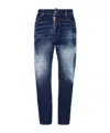 Dsquared2 Distressed Stretch-cotton Jeans In Blue